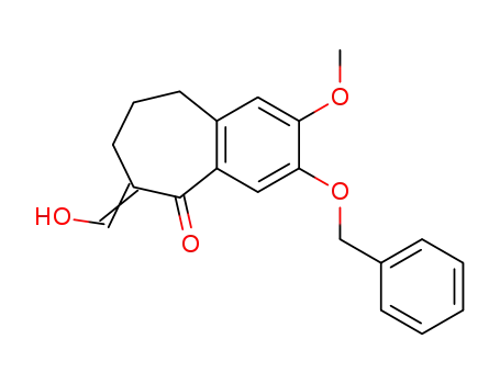 3-benzyloxy-2-methoxy-5-oxo-6,7,8,9-tetrahydro-5<i>H</i>-benzocycloheptene-6-carbaldehyde