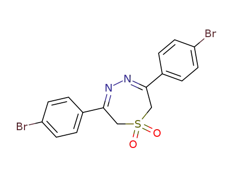 3,6-bis-(4-bromo-phenyl)-2,7-dihydro-[1,4,5]thiadiazepine 1,1-dioxide