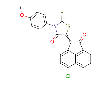 5-(6-chloro-2-oxo-acenaphthen-1-ylidene)-3-(4-methoxy-phenyl)-2-thioxo-thiazolidin-4-one