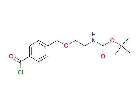 Carbamic acid, [2-[[4-(chlorocarbonyl)phenyl]methoxy]ethyl]-,
1,1-dimethylethyl ester