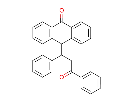Molecular Structure of 52236-60-9 (10-(3-oxo-1,3-diphenylpropyl)anthracen-9(10H)-one)