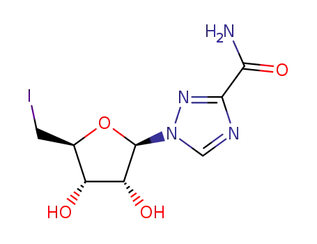 1-(5-iodo-5-deoxy-β-D-ribofuranosyl)-1,2,4-triazole-3-carboxamide