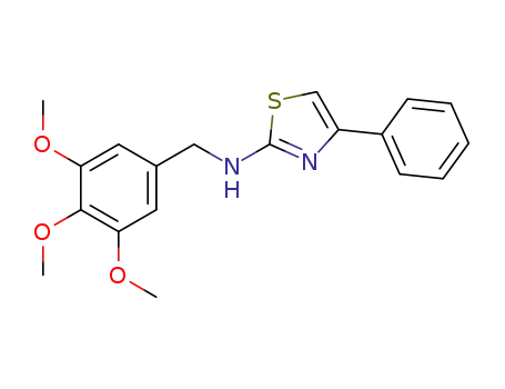 4-Phenyl-2-[(3,4,5-trimethoxybenzyl)amino]thiazole