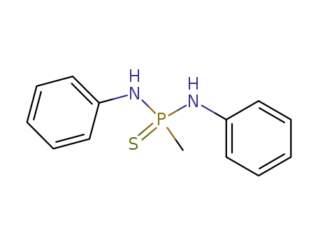 Molecular Structure of 13789-63-4 (Phosphonothioicdiamide, P-methyl-N,N'-diphenyl- (6CI,8CI,9CI))