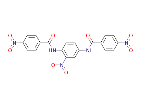 Molecular Structure of 859952-43-5 (2-nitro-1,4-bis-(4-nitro-benzoylamino)-benzene)