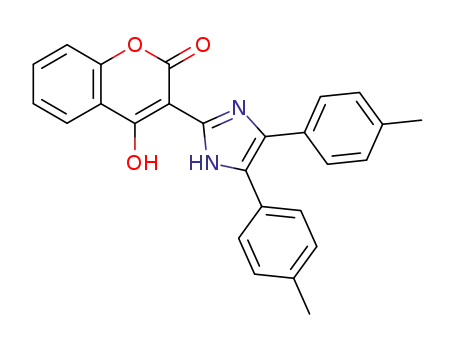 3-(4,5-di-<i>p</i>-tolyl-1<i>H</i>-imidazol-2-yl)-4-hydroxy-chromen-2-one