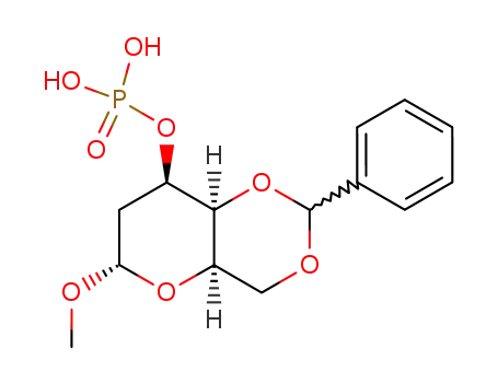 methyl-[<i>O</i><sup>4</sup>,<i>O</i><sup>6</sup>-((Ξ)-benzylidene)-<i>O</i><sup>3</sup>-phosphono-α-D-<i>lyxo</i>-2-deoxy-hexopyranoside]