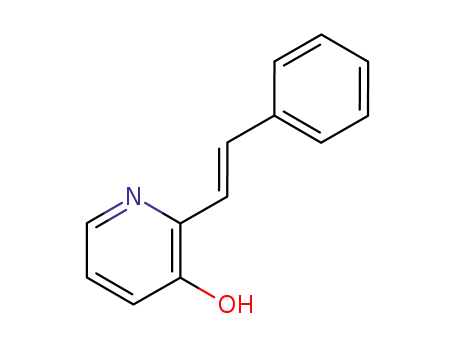 Molecular Structure of 101936-79-2 (2-<i>trans</i>-styryl-pyridin-3-ol)