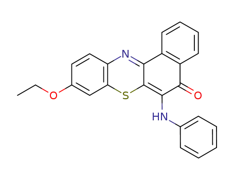 5H-Benzo[a]phenothiazin-5-one, 9-ethoxy-6-(phenylamino)-