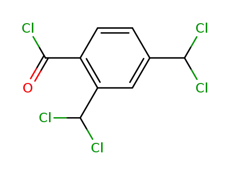 Molecular Structure of 861555-49-9 (2,4-bis-dichloromethyl-benzoyl chloride)