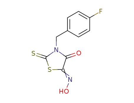 3-(4-fluoro-benzyl)-2-thioxo-thiazolidine-4,5-dione 5-oxime