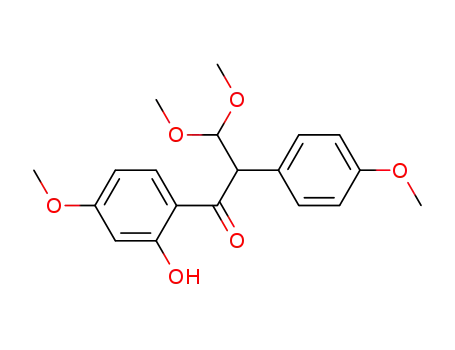 1-Propanone,
1-(2-hydroxy-4-methoxyphenyl)-3,3-dimethoxy-2-(4-methoxyphenyl)-