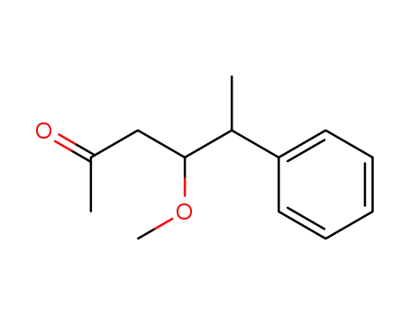 Molecular Structure of 52117-34-7 (4-Methoxy-5-phenyl-hexan-2-on)