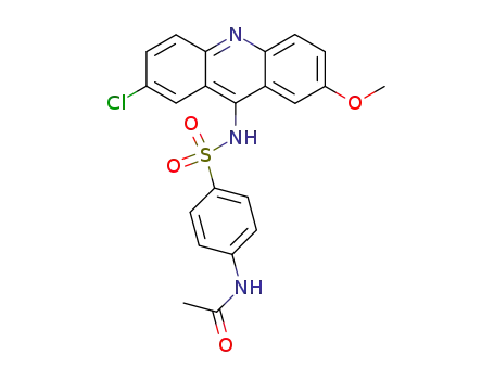 <i>N</i>-acetyl-sulfanilic acid-(2-chloro-7-methoxy-acridin-9-ylamide)