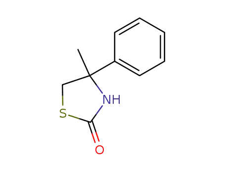 Molecular Structure of 63615-87-2 (2-Thiazolidinone, 4-methyl-4-phenyl-)