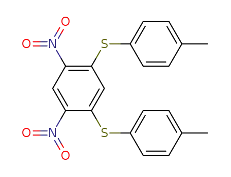 1,5-dinitro-2,4-bis-<i>p</i>-tolylsulfanyl-benzene