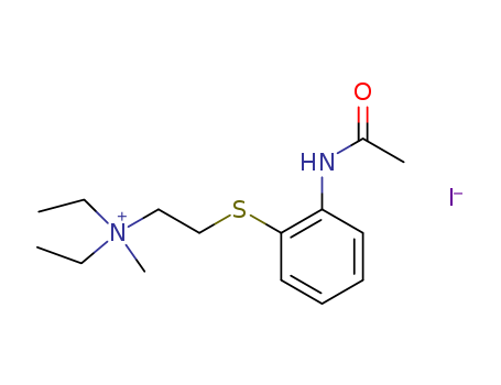 2-(2-acetamidophenyl)sulfanylethyl-diethyl-methylazanium iodide
