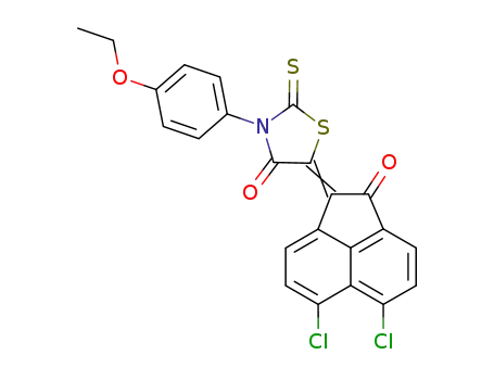 5-(5,6-dichloro-2-oxo-acenaphthen-1-ylidene)-3-(4-ethoxy-phenyl)-2-thioxo-thiazolidin-4-one