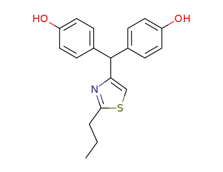 4,4'-(2-propyl-thiazol-4-ylmethanediyl)-bis-phenol