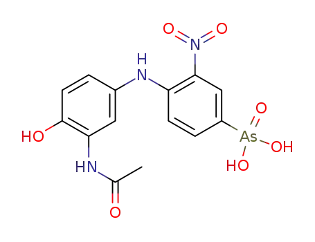 [4-(3-acetylamino-4-hydroxy-anilino)-3-nitro-phenyl]-arsonic acid