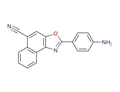 2-(4-amino-phenyl)-naphtho[1,2-<i>d</i>]oxazole-5-carbonitrile