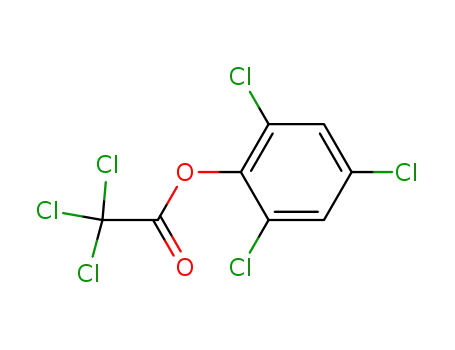 Molecular Structure of 23399-93-1 (2,4,6-trichlorophenyl trichloroacetates)