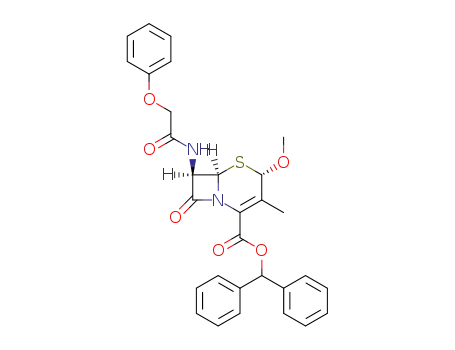 (2S,6R,7R)-diphenylmethyl 2-methoxy-3-methyl-7-phenoxyacetamidoceph-3-em-4-carboxylate