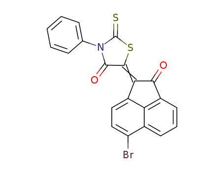Molecular Structure of 18349-93-4 (5-(6-bromo-2-oxo-acenaphthen-1-ylidene)-3-phenyl-2-thioxo-thiazolidin-4-one)