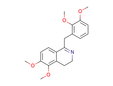 Molecular Structure of 872788-11-9 (1-(2,3-dimethoxy-benzyl)-5,6-dimethoxy-3,4-dihydro-isoquinoline)