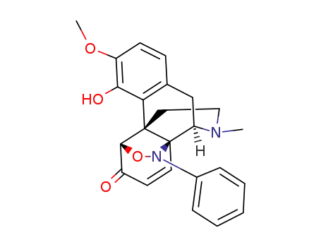 4-hydroxy-3-methoxy-17-methyl-18-phenyl-5β,14-oxaazaethano-morphin-7-en-6-one
