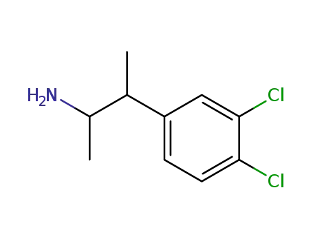 Molecular Structure of 21894-73-5 (2-(3,4-Dichlorphenyl)-3-butylamin)