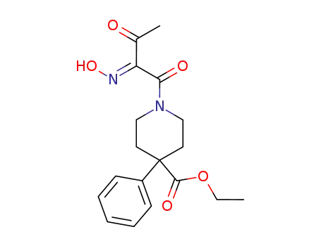 1-(2-hydroxyimino-3-oxo-butyryl)-4-phenyl-piperidine-4-carboxylic acid ethyl ester