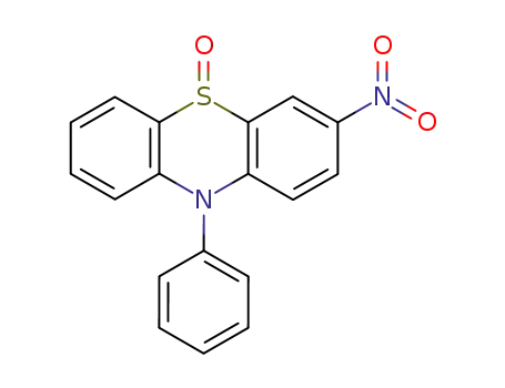 Molecular Structure of 63185-29-5 (3-nitro-10-phenyl-10H-phenothiazine 5-oxide)