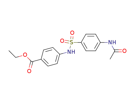 Molecular Structure of 89113-20-2 (ethyl 4-({[4-(acetylamino)phenyl]sulfonyl}amino)benzoate)