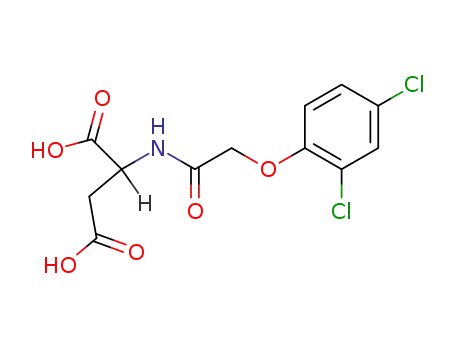 Molecular Structure of 80913-72-0 (<i>N</i>-[(2,4-dichloro-phenoxy)-acetyl]-DL-aspartic acid)