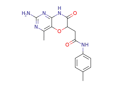 2-(2-amino-4-methyl-7-oxo-7,8-dihydro-6<i>H</i>-pyrimido[5,4-<i>b</i>][1,4]oxazin-6-yl)-<i>N</i>-<i>p</i>-tolyl-acetamide