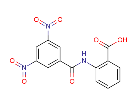 Molecular Structure of 16524-10-0 (2-[(3,5-dinitrobenzoyl)amino]benzoic acid)