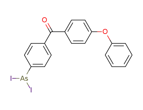 Molecular Structure of 7356-67-4 ((4-diiodoarsanylphenyl)-(4-phenoxyphenyl)methanone)
