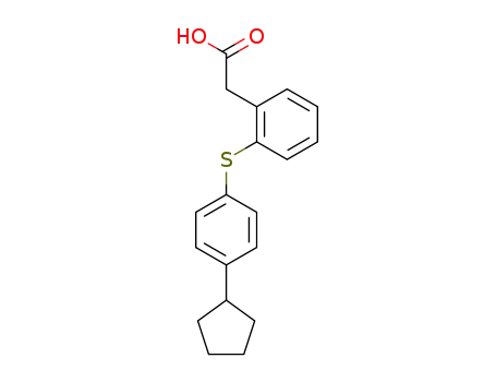 Benzeneacetic acid, 2-[(4-cyclopentylphenyl)thio]-