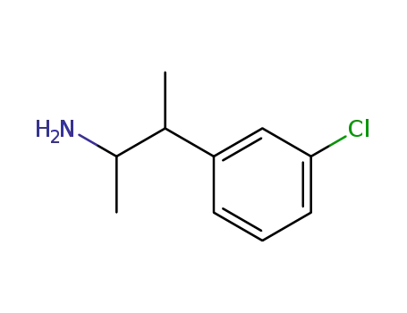 Molecular Structure of 20110-25-2 (3-Chloro-α,β-dimethylbenzeneethanamine)