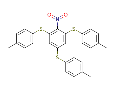 2-nitro-1,3,5-tris-<i>p</i>-tolylsulfanyl-benzene
