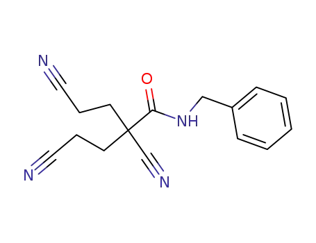 N-Benzyl-2,4-dicyano-2-(2-cyano-ethyl)-butyramide