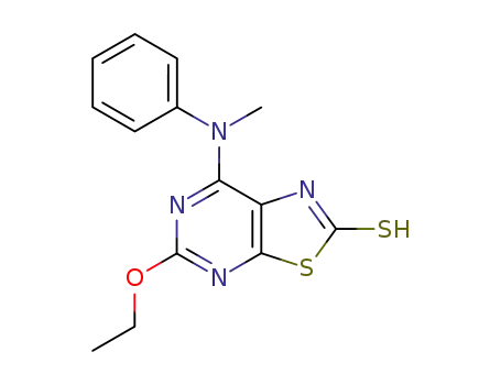 5-ethoxy-7-(<i>N</i>-methyl-anilino)-1<i>H</i>-thiazolo[5,4-<i>d</i>]pyrimidine-2-thione