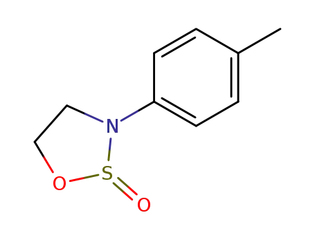 Molecular Structure of 13633-73-3 (1,2,3-Oxathiazolidine, 3-(4-methylphenyl)-, 2-oxide)