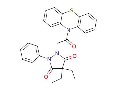 10-[(4,4-diethyl-3,5-dioxo-2-phenyl-pyrazolidin-1-yl)-acetyl]-10<i>H</i>-phenothiazine