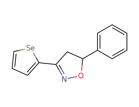 5-phenyl-3-selenophen-2-yl-4,5-dihydro-isoxazole
