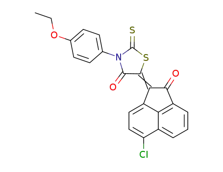5-(6-chloro-2-oxo-acenaphthen-1-ylidene)-3-(4-ethoxy-phenyl)-2-thioxo-thiazolidin-4-one