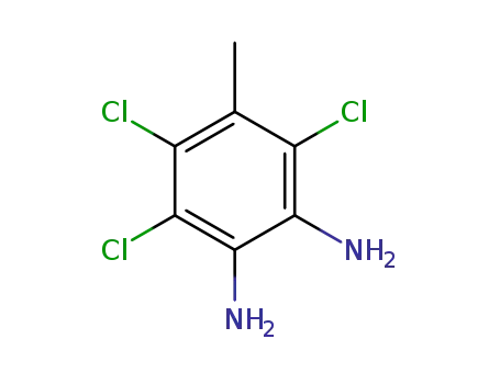 Molecular Structure of 18225-95-1 (3,4,6-trichloro-5-methyl-<i>o</i>-phenylenediamine)