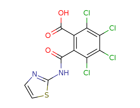 Benzoicacid, 2,3,4,5-tetrachloro-6-[(2-thiazolylamino)carbonyl]- cas  19691-99-7