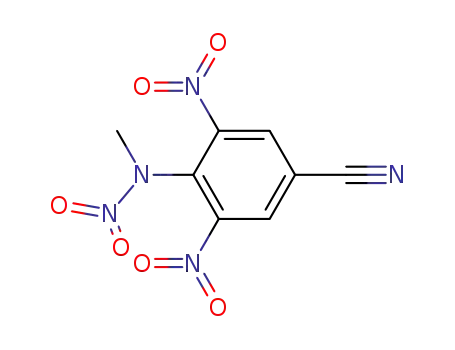 Molecular Structure of 861306-91-4 (4-(methyl-nitro-amino)-3,5-dinitro-benzonitrile)